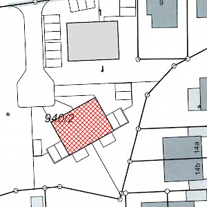 Lageplan mit Gebäudeeinzeichnung
