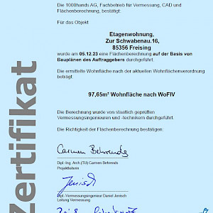 Zertifikat WoFlV