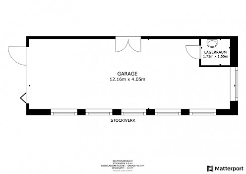 Grundriss Garage